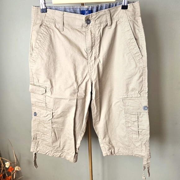 Men George Cargo shorts sz 30 khaki - Picture 1 of 4
